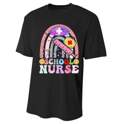 Funny School Nurse Graphic Tees Tops Back To School Performance Sprint T-Shirt