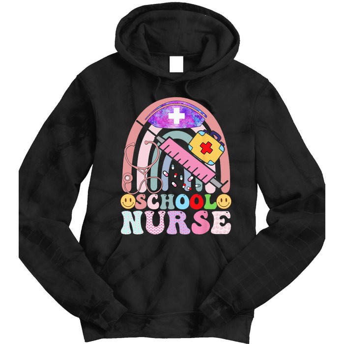 Funny School Nurse Graphic Tees Tops Back To School Tie Dye Hoodie