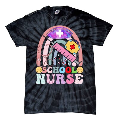 Funny School Nurse Graphic Tees Tops Back To School Tie-Dye T-Shirt