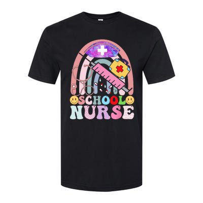 Funny School Nurse Graphic Tees Tops Back To School Softstyle CVC T-Shirt