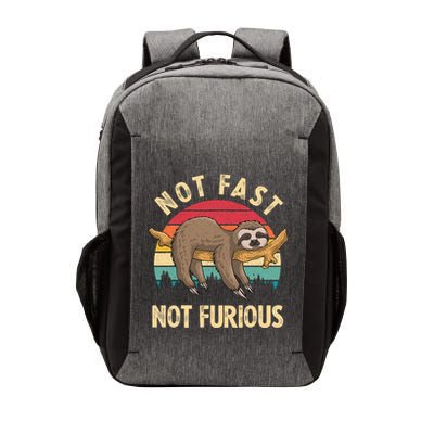 Funny Sloth Not Fast Not Furious Sloth Quote Cute Sloth Gift Vector Backpack