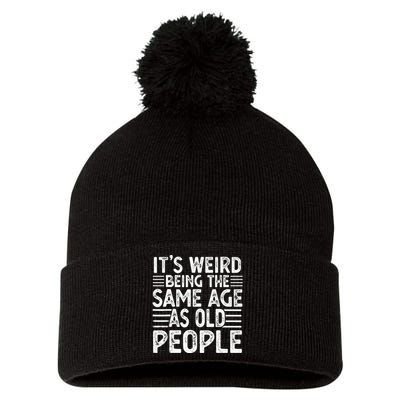 Funny Sarcastic Novelty Graphic Pom Pom 12in Knit Beanie