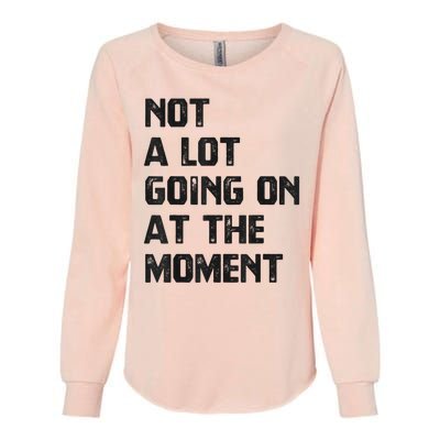 Funny Sarcastic Not A Lot Going On At The Moment Womens California Wash Sweatshirt