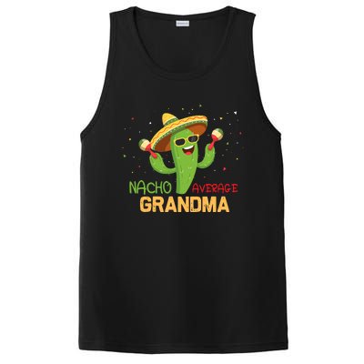 Funny Saying Nacho Average Grandma Humor Gifts Mexican Wo PosiCharge Competitor Tank