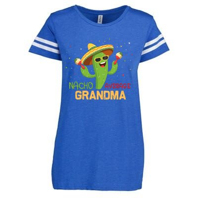 Funny Saying Nacho Average Grandma Humor Gifts Mexican Wo Enza Ladies Jersey Football T-Shirt