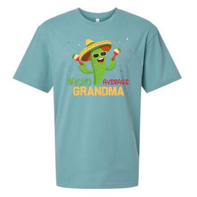 Funny Saying Nacho Average Grandma Humor Gifts Mexican Wo Sueded Cloud Jersey T-Shirt