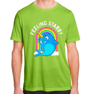 Feeling Stabby Narwhal Kawaii Whale Gift Teen Adult ChromaSoft Performance T-Shirt