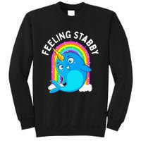 Feeling Stabby Narwhal Kawaii Whale Gift Teen Sweatshirt