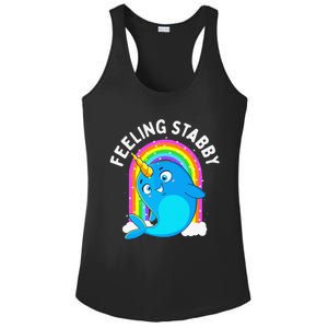 Feeling Stabby Narwhal Kawaii Whale Gift Teen Ladies PosiCharge Competitor Racerback Tank