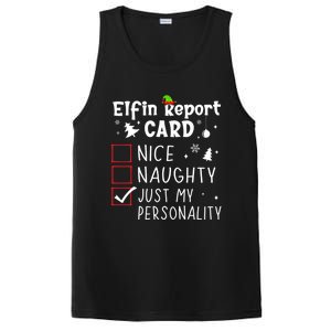 Funny Sayings N Christmas Nice Naughty Xmas List Gift PosiCharge Competitor Tank