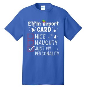 Funny Sayings N Christmas Nice Naughty Xmas List Gift Tall T-Shirt