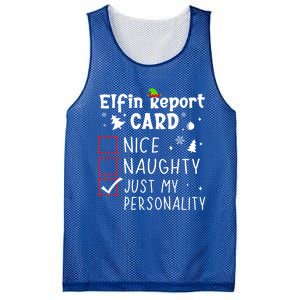 Funny Sayings N Christmas Nice Naughty Xmas List Gift Mesh Reversible Basketball Jersey Tank