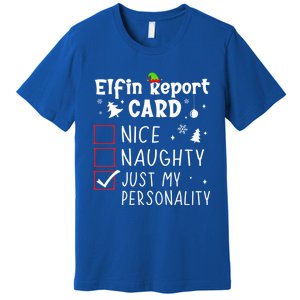 Funny Sayings N Christmas Nice Naughty Xmas List Gift Premium T-Shirt