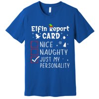 Funny Sayings N Christmas Nice Naughty Xmas List Gift Premium T-Shirt