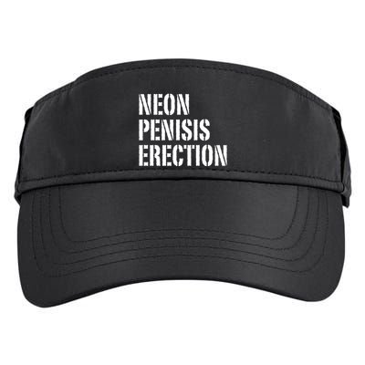 Funny Saying Neon Penisis Erection Adult Drive Performance Visor