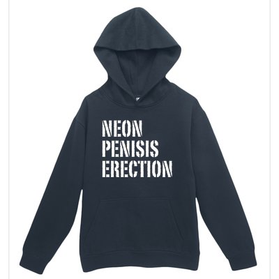 Funny Saying Neon Penisis Erection Urban Pullover Hoodie