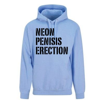 Funny Saying Neon Penisis Erection Unisex Surf Hoodie