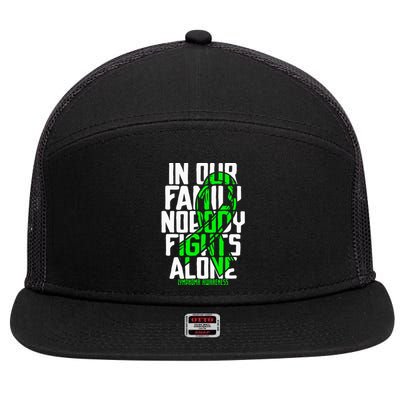 Family Support Non HodgkinS Lymphoma Cancer Awareness 7 Panel Mesh Trucker Snapback Hat