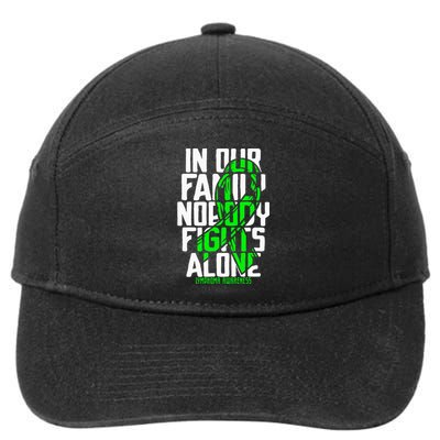 Family Support Non HodgkinS Lymphoma Cancer Awareness 7-Panel Snapback Hat