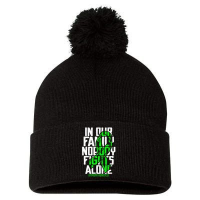 Family Support Non HodgkinS Lymphoma Cancer Awareness Pom Pom 12in Knit Beanie