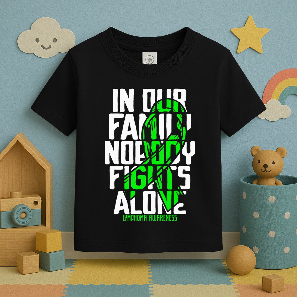 Family Support Non HodgkinS Lymphoma Cancer Awareness Toddler T-Shirt