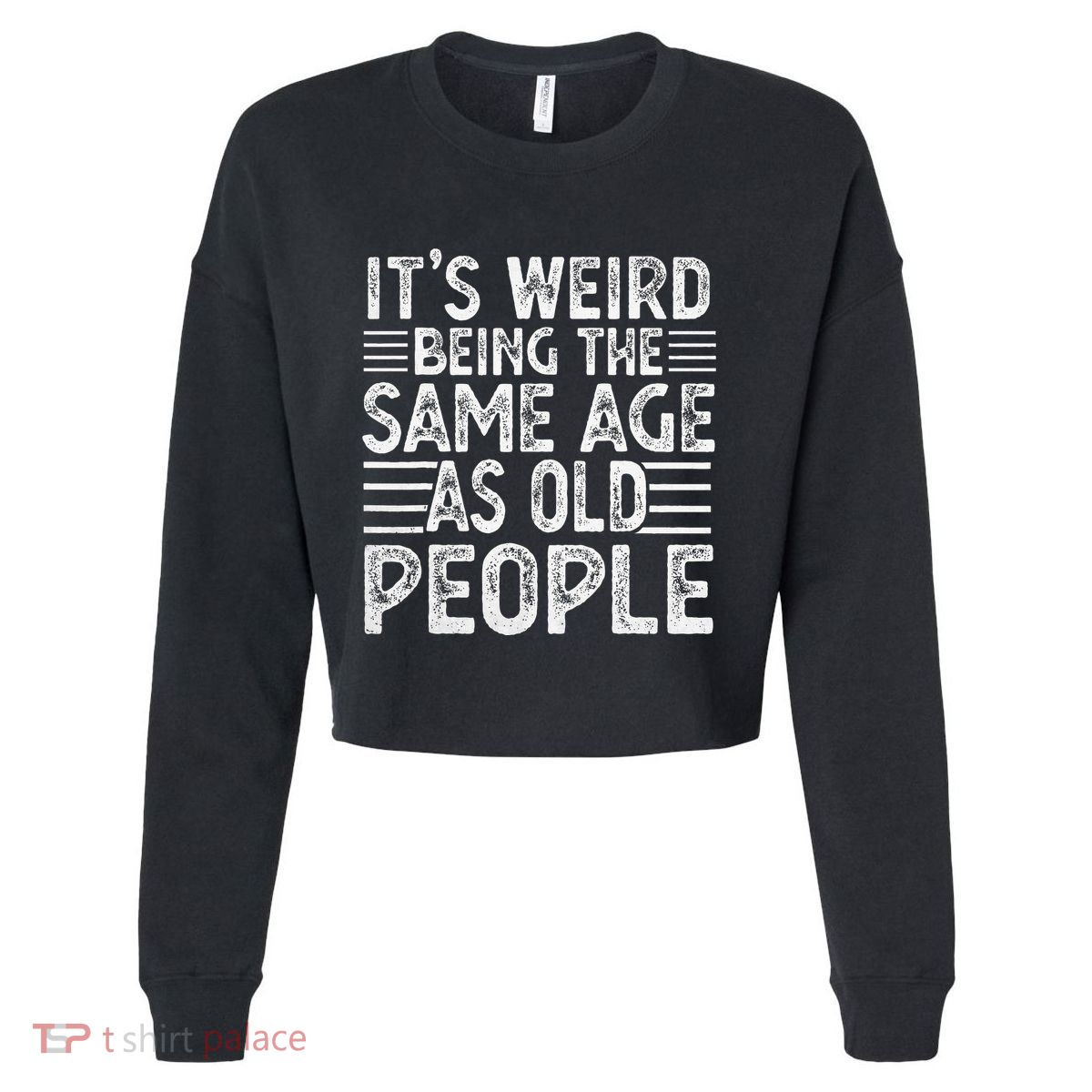 Funny Sarcastic Novelty Graphic Cropped Pullover Crew