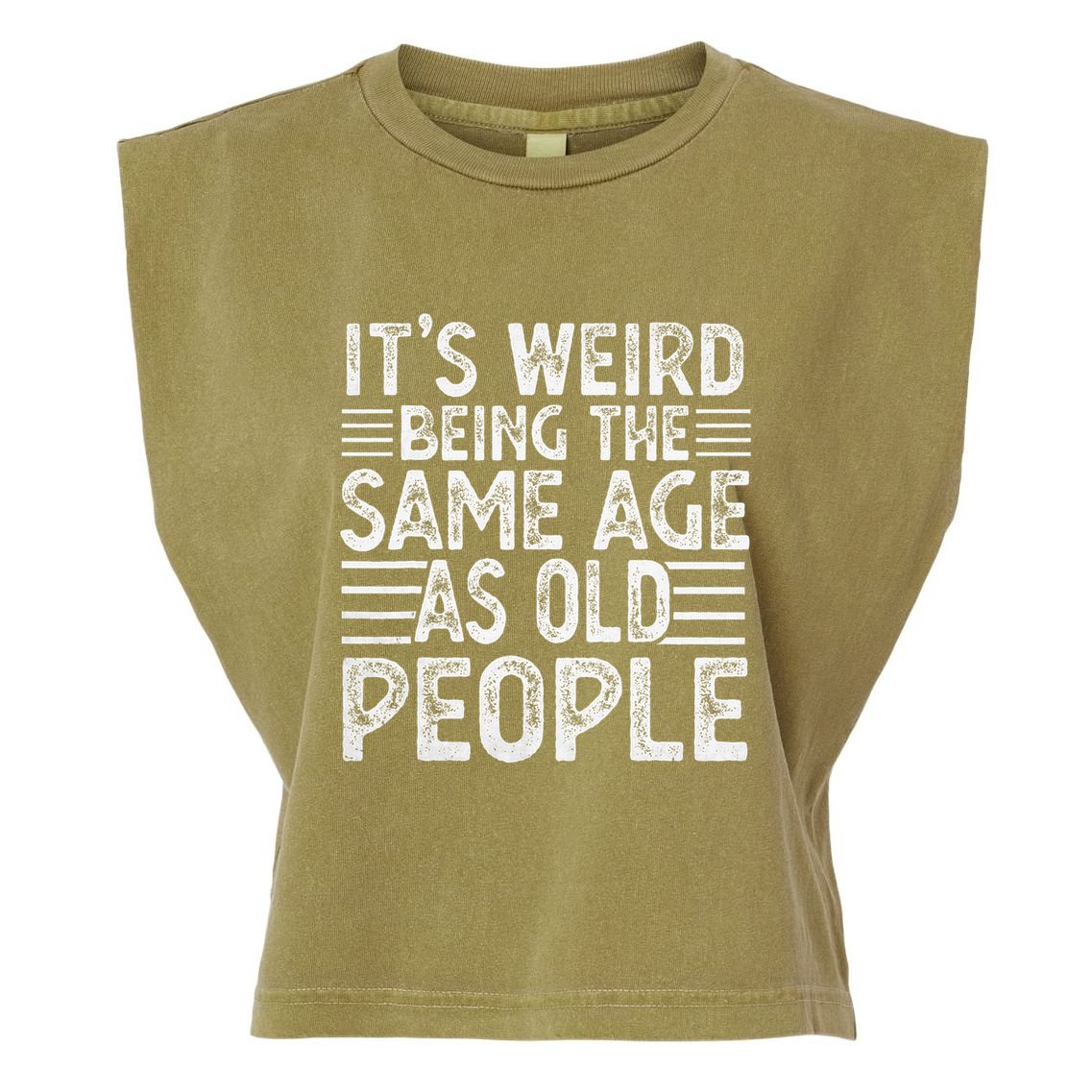 Funny Sarcastic Novelty Graphic Garment-Dyed Women's Muscle Tee