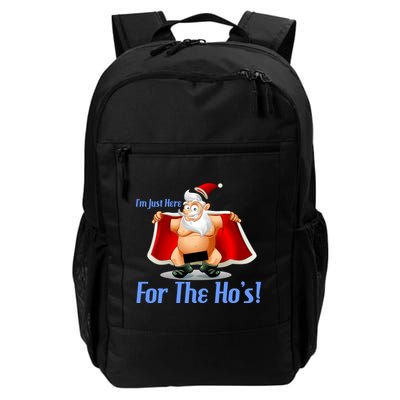 Funny Santa Nude Censored Just Here For The Ho's Backpack