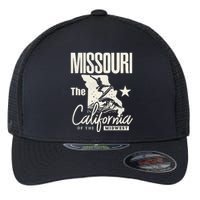 Funny State Of Missouri The California Of The Midwest Flexfit Unipanel Trucker Cap