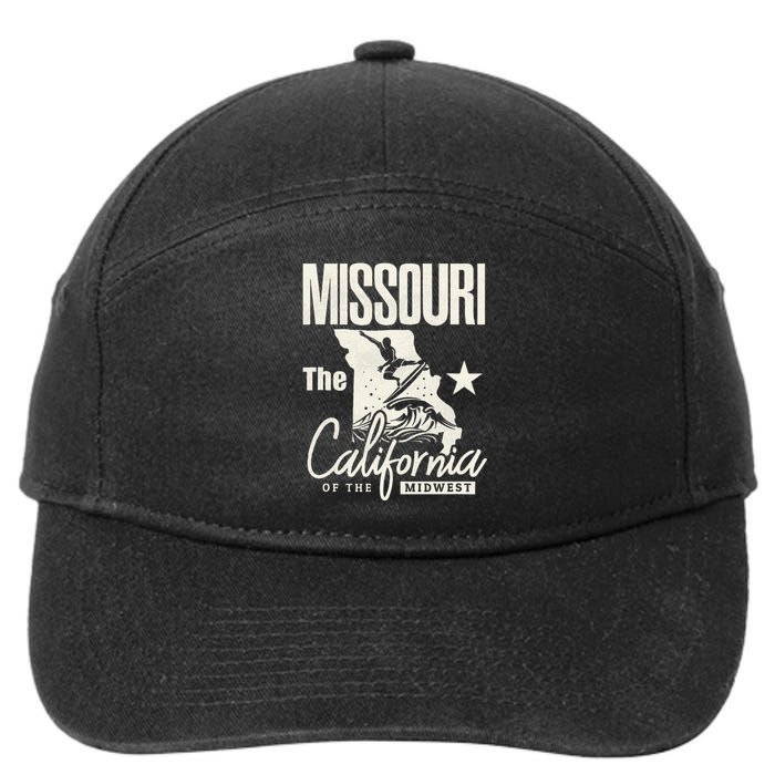 Funny State Of Missouri The California Of The Midwest 7-Panel Snapback Hat