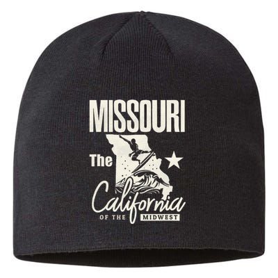 Funny State Of Missouri The California Of The Midwest Sustainable Beanie