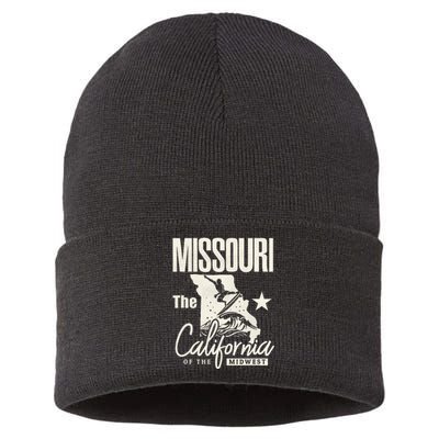 Funny State Of Missouri The California Of The Midwest Sustainable Knit Beanie