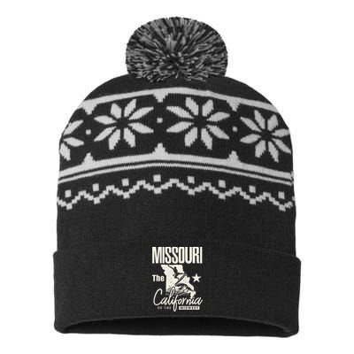 Funny State Of Missouri The California Of The Midwest USA-Made Snowflake Beanie