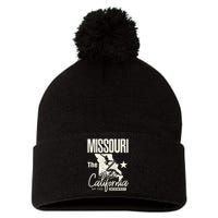 Funny State Of Missouri The California Of The Midwest Pom Pom 12in Knit Beanie