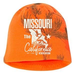 Funny State Of Missouri The California Of The Midwest Kati - Camo Knit Beanie