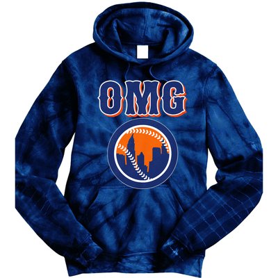 Funny Says Omg Baseball Lovers Omg Baseball Tie Dye Hoodie