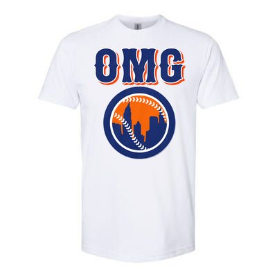 Funny Says Omg Baseball Lovers Omg Baseball Softstyle CVC T-Shirt