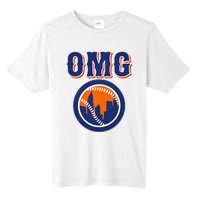 Funny Says Omg Baseball Lovers Omg Baseball Tall Fusion ChromaSoft Performance T-Shirt