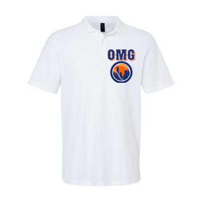 Funny Says Omg Baseball Lovers Omg Baseball Softstyle Adult Sport Polo