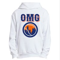 Funny Says Omg Baseball Lovers Omg Baseball Urban Pullover Hoodie