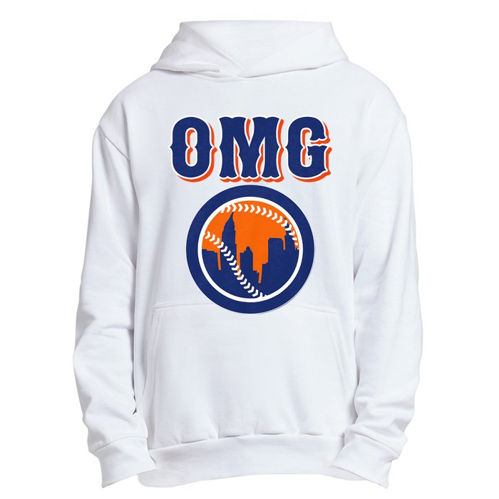 Funny Says Omg Baseball Lovers Omg Baseball Urban Pullover Hoodie