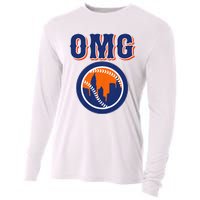 Funny Says Omg Baseball Lovers Omg Baseball Cooling Performance Long Sleeve Crew