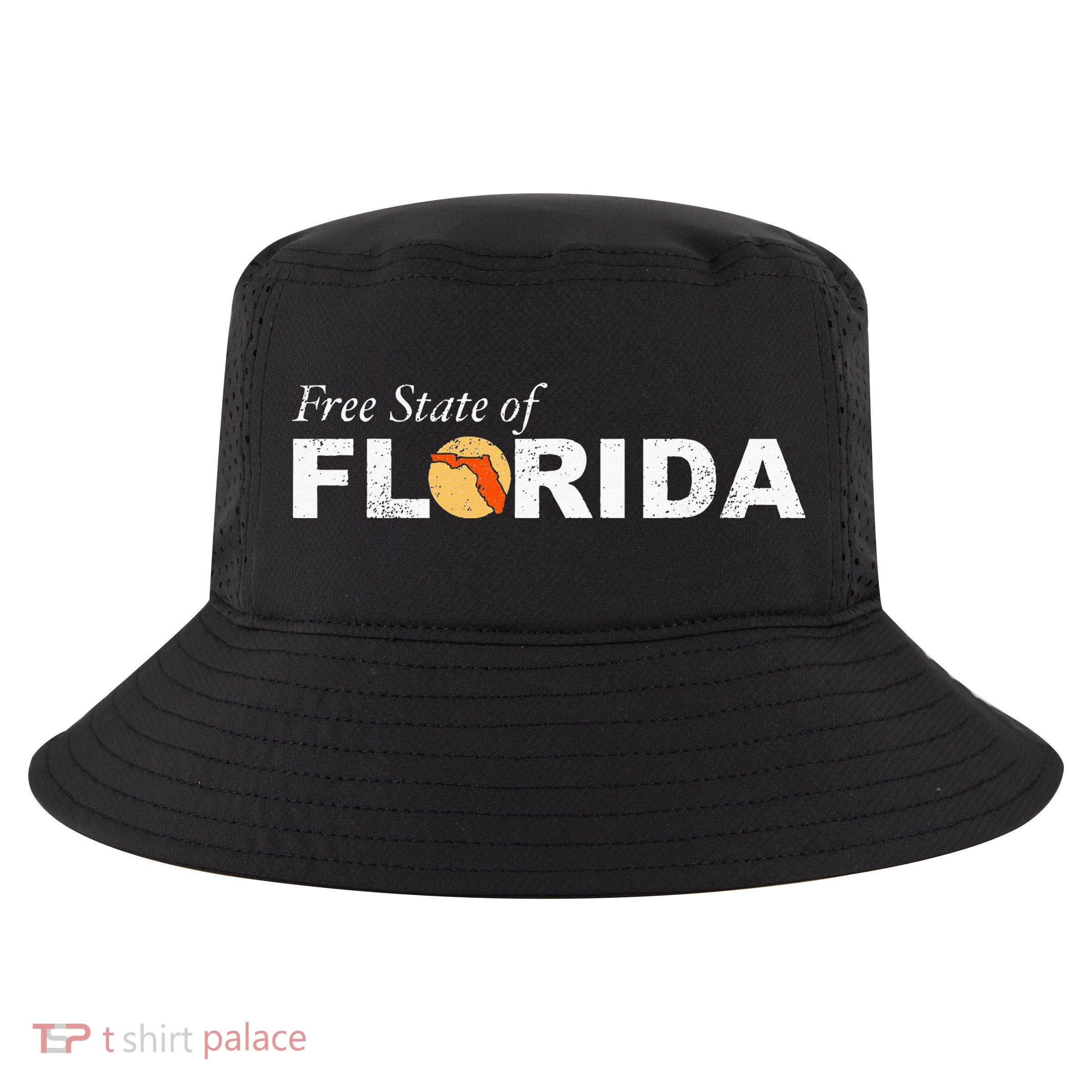 Free State Of Florida Cool Comfort Performance Bucket Hat