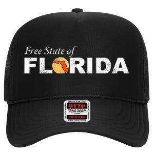 Free State Of Florida High Crown Mesh Back Trucker Hat