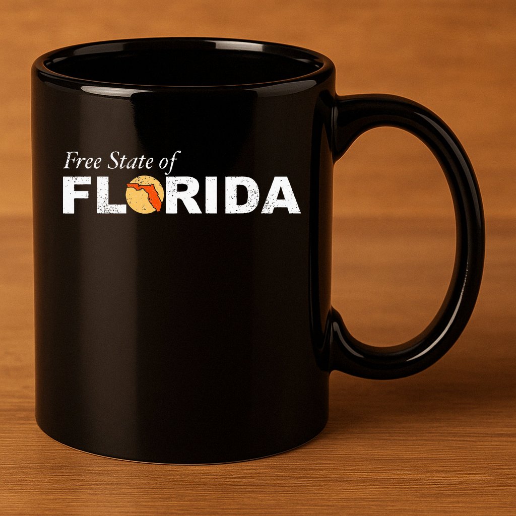 Free State Of Florida 11oz C Handle Ceramic Mug
