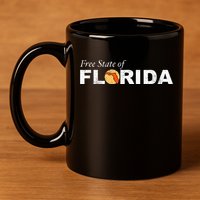 Free State Of Florida 11oz C Handle Ceramic Mug