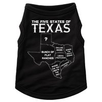 Five States Of Texas Funny Maps Of Dallas Houston Austin Doggie Tank