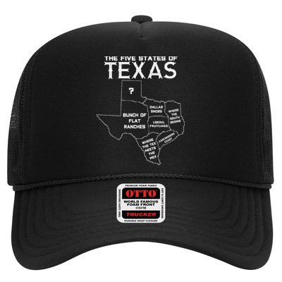 Five States Of Texas Funny Maps Of Dallas Houston Austin Hat