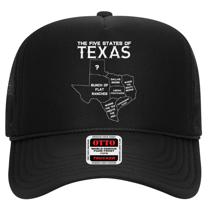 Five States Of Texas Funny Maps Of Dallas Houston Austin Hat