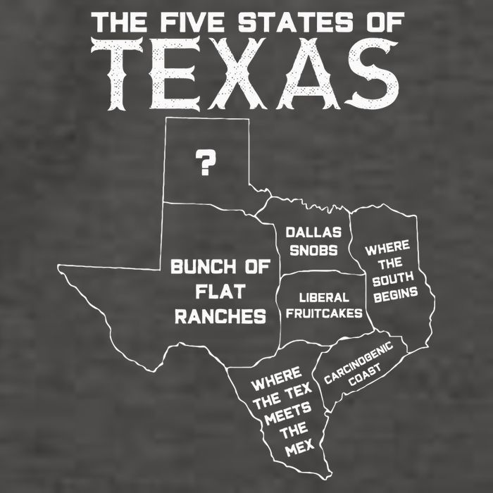 Five States Of Texas Funny Maps Of Dallas Houston Austin Vector Backpack